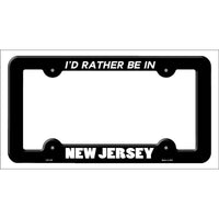 Be In New Jersey Novelty Metal License Plate Frame LPF-357
