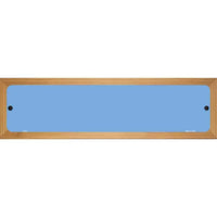 Light Blue Solid Blank Novelty Wood Mounted Metal Small Street Sign WB-K-031
