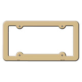 Gold Solid Novelty Metal License Plate Frame LPF-015