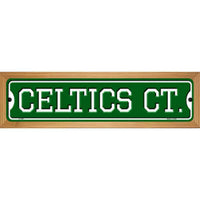 Celtics Ct Novelty Wood Mounted Small Metal Street Sign WB-K-1007