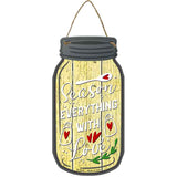 Season With Love Novelty Metal Mason Jar Sign