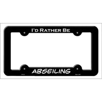 Abseiling Novelty Metal License Plate Frame LPF-142