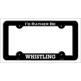 Whistling Novelty Metal License Plate Frame LPF-191