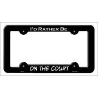 On The Court Novelty Metal License Plate Frame LPF-176