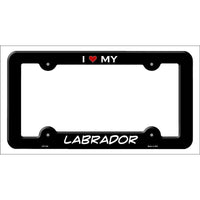 Labrador Novelty Metal License Plate Frame LPF-244