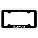 Love Illinois Novelty Metal License Plate Frame LPF-290