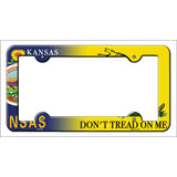 Kansas|Dont Tread Novelty Metal License Plate Frame LPF-394