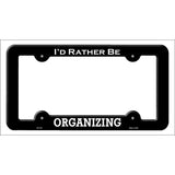 Organizing Novelty Metal License Plate Frame LPF-151