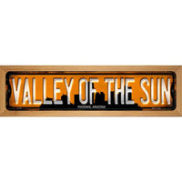 Phoenix Arizona Valley of the Sun Wood Mounted Small Metal Street Sign WB-K-1241