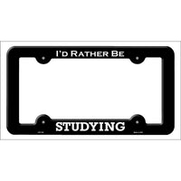 Studying Novelty Metal License Plate Frame LPF-122