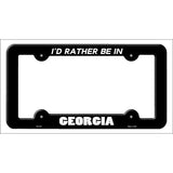 Be In Georgia Novelty Metal License Plate Frame LPF-337