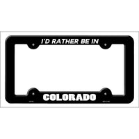 Be In Colorado Novelty Metal License Plate Frame LPF-333