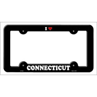 Love Connecticut Novelty Metal License Plate Frame LPF-284