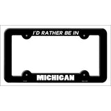 Be In Michigan Novelty Metal License Plate Frame LPF-349