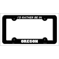 Be In Oregon Novelty Metal License Plate Frame LPF-364