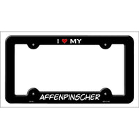 Affenpinscher Novelty Metal License Plate Frame LPF-194