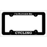 Cycling Novelty Metal License Plate Frame LPF-077