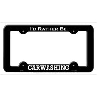 Carwashing Novelty Metal License Plate Frame LPF-063