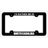 Be In North Carolina Novelty Metal License Plate Frame LPF-360