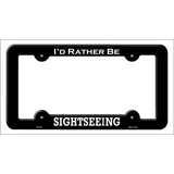 Sightseeing Novelty Metal License Plate Frame LPF-150