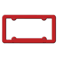 Red Solid Novelty Metal License Plate Frame LPF-008