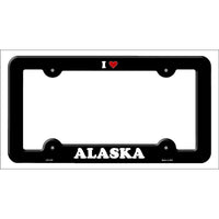 Love Alaska Novelty Metal License Plate Frame LPF-279