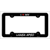 Lhasa Apso Novelty Metal License Plate Frame LPF-211