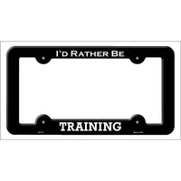 Training Novelty Metal License Plate Frame LPF-147