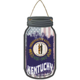 Kentucky | USA Flag Novelty Metal Mason Jar Sign