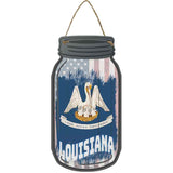 Louisiana | USA Flag Novelty Metal Mason Jar Sign