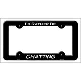 Chatting Novelty Metal License Plate Frame LPF-134