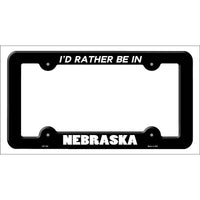 Be In Nebraska Novelty Metal License Plate Frame LPF-354