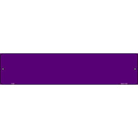 Purple Solid Blank Small Street Sign K-029