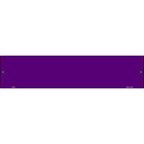 Purple Solid Blank Small Street Sign K-029