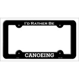 Canoeing Novelty Metal License Plate Frame LPF-144