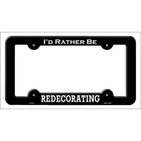 Redecorating Novelty Metal License Plate Frame LPF-075