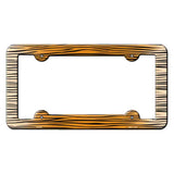 Tiger Stripes Novelty Metal License Plate Frame LPF-042