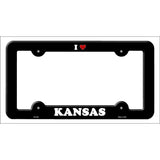 Love Kansas Novelty Metal License Plate Frame LPF-293