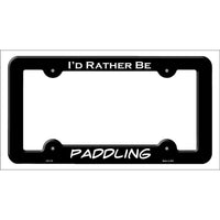 Paddling Novelty Metal License Plate Frame LPF-131