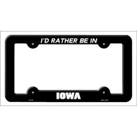 Be In Iowa Novelty Metal License Plate Frame LPF-342