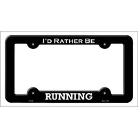 Running Novelty Metal License Plate Frame LPF-093