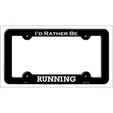 Running Novelty Metal License Plate Frame LPF-093