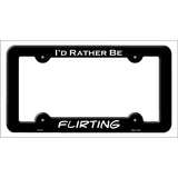 Flirting Novelty Metal License Plate Frame LPF-073