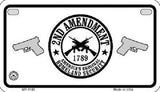 2nd Amendment Metal Novelty Motorcycle License Plate