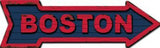 RedSox Colors Boston Metal Novelty Arrow Sign