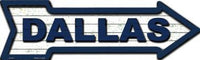 Cowboys Colors Dallas Metal Novelty Arrow Sign