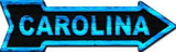 Panthers Colors Carolina Metal Novelty Arrow Sign