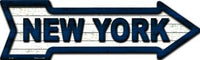 Yankees Colors New York Metal Novelty Arrow Sign