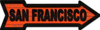 Giants Colors San Francisco Metal Novelty Arrow Sign