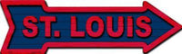 Cardinals Colors St. Louis Metal Novelty Arrow Sign